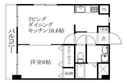M・ジュピタ 1LDKの間取図画像