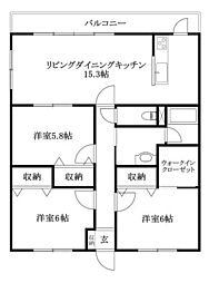 エリヴェール道後 3LDKの間取図画像