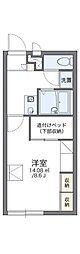レオパレスシャルマン 1Kの間取図画像