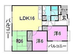 MSS-2 3LDKの間取図画像