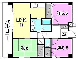 ロイヤルアネックスシエナ 3LDKの間取図画像