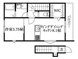 SKY STAR 1LDKの間取図画像
