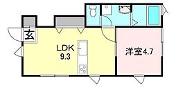 CasaPacificaTakusen 1LDKの間取図画像