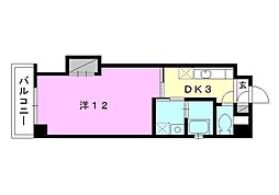 フリー・スロー 1DKの間取図画像