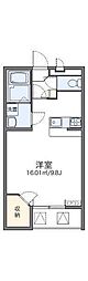 レオパレスドウージェーム 1Kの間取図画像
