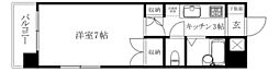 メゾン中村5 1Kの間取図画像