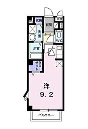 ミニヨンハウス ワンルームの間取図画像