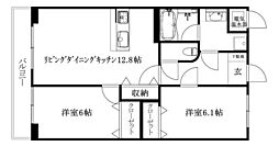 クレールマノワール 2LDKの間取図画像