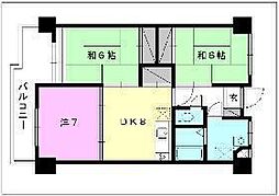 アインヴィント 3DKの間取図画像