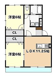 間取図画像 2LDK