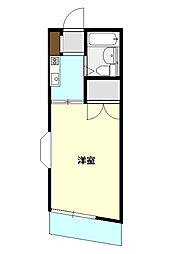 カーサ東松山C 1Kの間取図画像