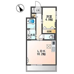 スレッド (日高市上鹿山マンション工事) 1LDKの間取図画像