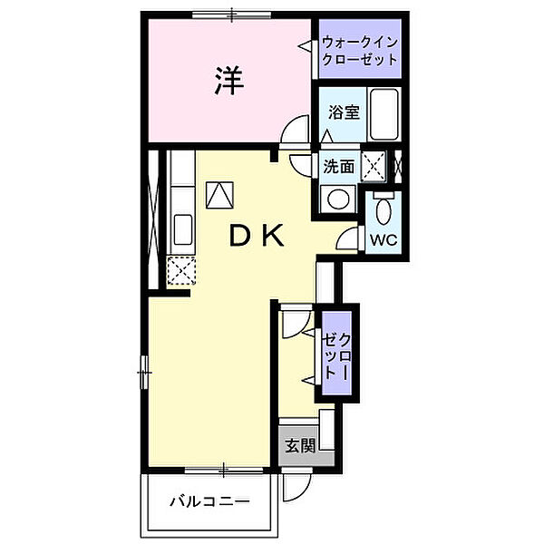 ラフレシール　メゾン　Ｂ 101｜宮城県石巻市浦屋敷南(賃貸アパート1LDK・1階・46.79㎡)の写真 その2