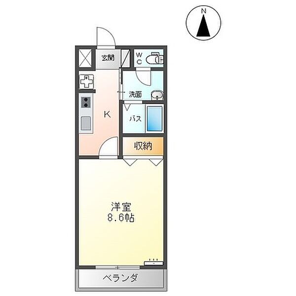 メルヴェーユ新成Ａ 205｜宮城県石巻市新成2丁目(賃貸アパート1K・2階・29.75㎡)の写真 その2