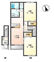 アベックス南 203 ｜ 宮城県石巻市鹿妻南5丁目（賃貸アパート2LDK・2階・59.95㎡） その2