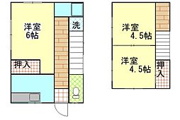グリーンヒルII 3DKの間取り