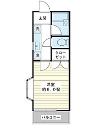 ニッセイハイツ 1Kの間取図画像