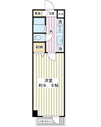 ノースグローリーSR 1Kの間取図画像
