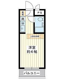トップ行徳NO5 ワンルームの間取図画像