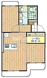 マンションヒカリ2 1LDKの間取図画像