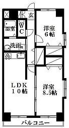 オット・アンダーレ 2LDKの間取図画像