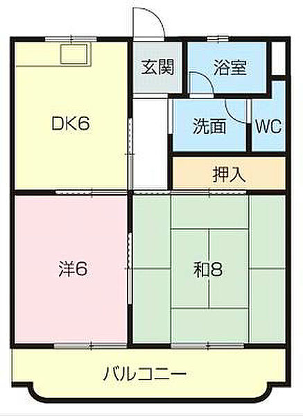 トラストマンション 301｜静岡県浜松市中央区上島３丁目(賃貸マンション2DK・3階・44.88㎡)の写真 その2