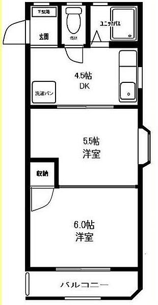 シャローゼ 2D｜静岡県浜松市中央区浅田町(賃貸アパート2K・2階・31.68㎡)の写真 その2