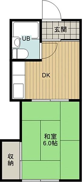 小池グリーンハイツ 202｜静岡県浜松市中央区小池町(賃貸アパート1DK・2階・22.68㎡)の写真 その2