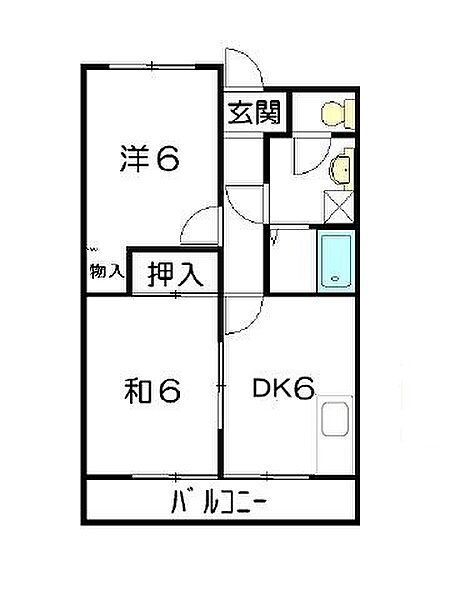 Uコート ｜静岡県浜松市中央区初生町(賃貸マンション2DK・3階・43.32㎡)の写真 その2
