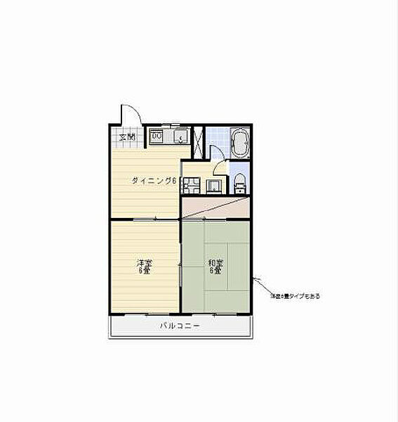 画像2:※他部屋参照、現状優先（和室が洋室の場合あり）