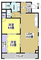 ブルウ・ミウラ 201 ｜ 静岡県浜松市中央区初生町1173-29（賃貸マンション2LDK・2階・58.63㎡） その2