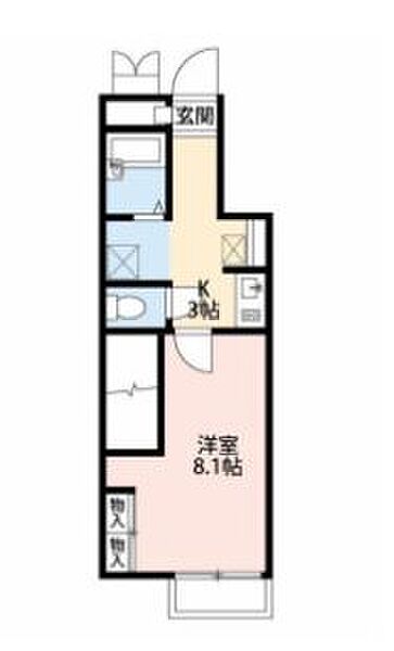 ホークII 120｜静岡県磐田市上大之郷(賃貸アパート1K・1階・23.72㎡)の写真 その2