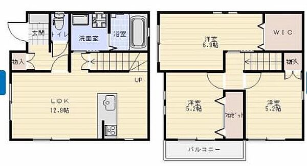 ひかりハウス B｜静岡県浜松市中央区将監町(賃貸一戸建3LDK・--・74.80㎡)の写真 その2