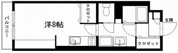 メゾンポプリ 203｜静岡県浜松市中央区住吉４丁目(賃貸マンション1K・2階・24.78㎡)の写真 その2