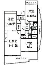 中央ハイツ海老塚 C06 ｜ 静岡県浜松市中央区海老塚１丁目8-19（賃貸マンション3LDK・6階・65.74㎡） その2