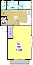 カレッジ野口 202 ｜ 静岡県浜松市中央区新津町626-1（賃貸アパート1DK・2階・31.09㎡） その2