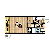 D-FELLOW 406 ｜ 静岡県掛川市杉谷南２丁目20-1（賃貸マンション1K・4階・26.64㎡） その2