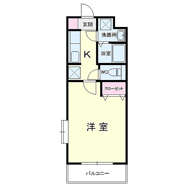 アビタシオン3 202｜静岡県浜松市中央区天龍川町(賃貸マンション1K・2階・25.92㎡)の写真 その2