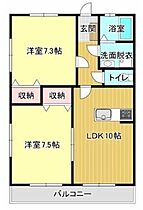 フォンテーヌ 101 ｜ 静岡県浜松市浜名区細江町気賀1833-1（賃貸アパート2LDK・1階・55.06㎡） その2