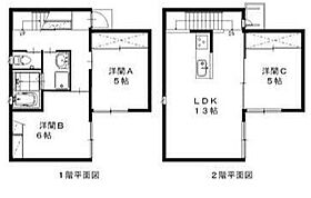 ユニキューブ長谷 I棟 ｜ 静岡県掛川市長谷２丁目23-1（賃貸一戸建3LDK・--・70.06㎡） その2