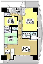 メゾン・セントラル（1305） 1305 ｜ 静岡県浜松市中央区板屋町612（賃貸マンション3LDK・13階・102.04㎡） その2