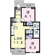 ベル・ソレイユ　K 102 ｜ 静岡県浜松市中央区三方原町180-2（賃貸アパート2LDK・1階・56.84㎡） その2