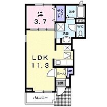 ミルトブリーゼ 101 ｜ 静岡県浜松市中央区高丘北１丁目60-3（賃貸アパート1LDK・1階・37.13㎡） その2