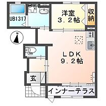 フォールブラン  ｜ 静岡県浜松市中央区小池町（賃貸アパート1LDK・1階・37.02㎡） その2