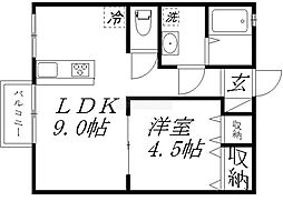 間取図画像 1LDK