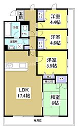 アズ・パセーヌ佐鳴湖壱号館 4LDKの間取図画像