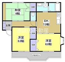間取図画像 3DK