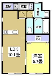間取図画像 1LDK