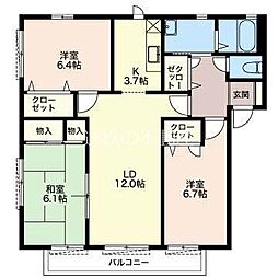 間取図画像 3LDK