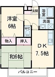 間取図画像 2DK
